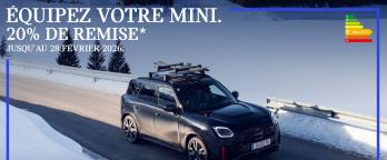 Jusqu’au 28 février, bénéficiez de -20 %* sur les accessoires hiver : tapis de sol, coffres de toit, portes vélos, portes skis… et bien plus encore. 🌨️