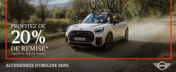 -20% de remise sur les accessoires d'Origine MINI pour tout achat de 100€TTC 