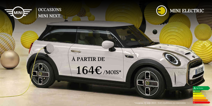 MINI ELECTRIC D'OCCASION A PARTIR DE 164€/MOIS